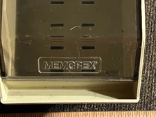 Vintage MEMOREX 3.5 Floppy Disk Holder File Box Storage NO Dividers