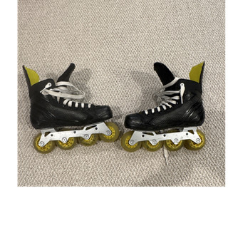 Bauer XR Hi Lo Chassis Inline Hockey Skates Senior Size 7 Black/Yellow