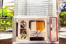 2019 National Treasures Terry McLaurin True RPA Patch Auto /99 PSA 7 RC