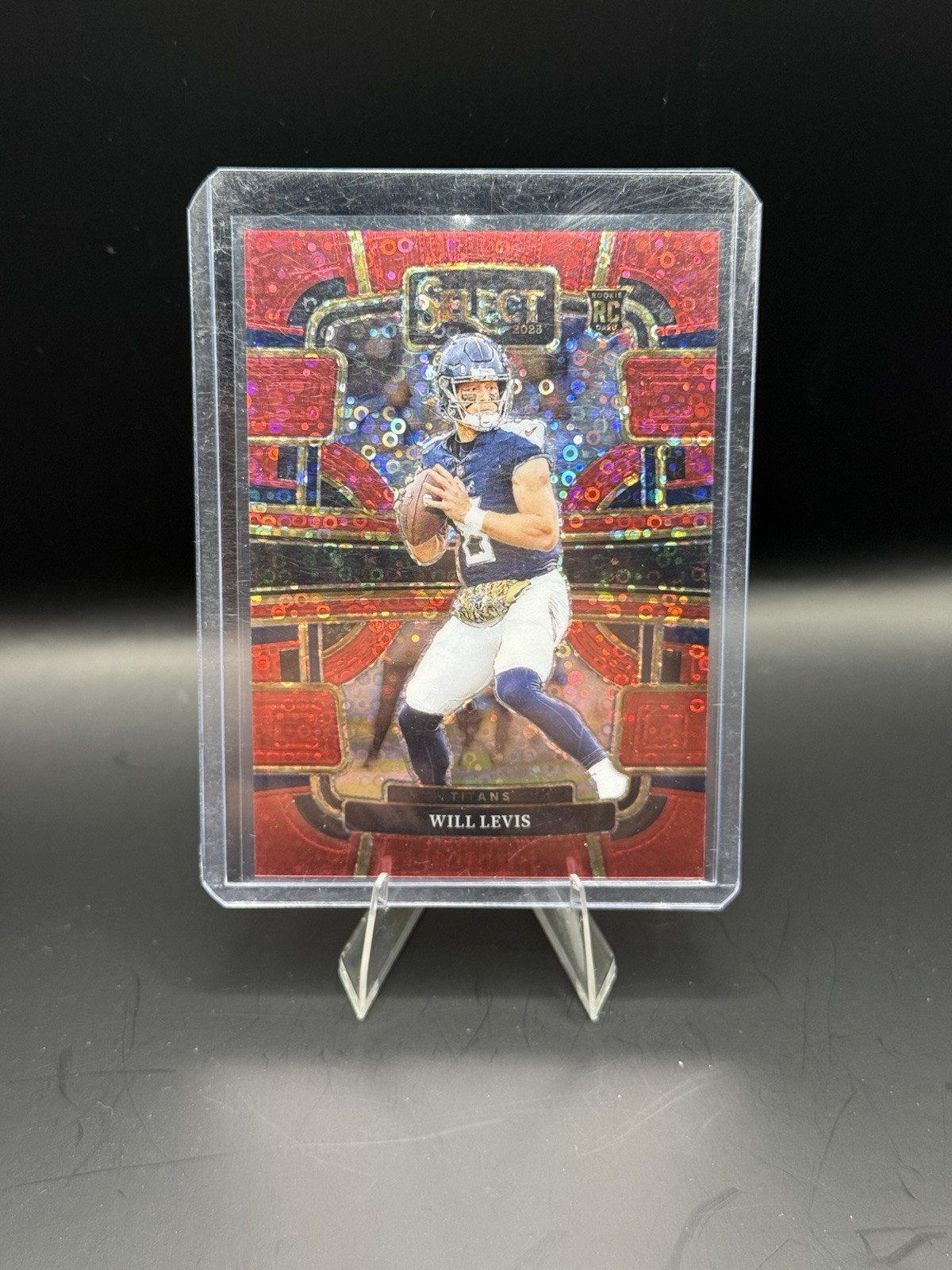 2023 Panini Select - Concourse Will Levis #96 Red Disco Prizm /49 (RC)