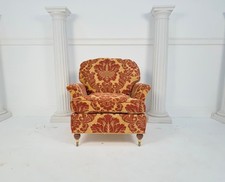 Immaculate Duresta Ruskin Red Gold Floral Arm Chair - RRP £1,950