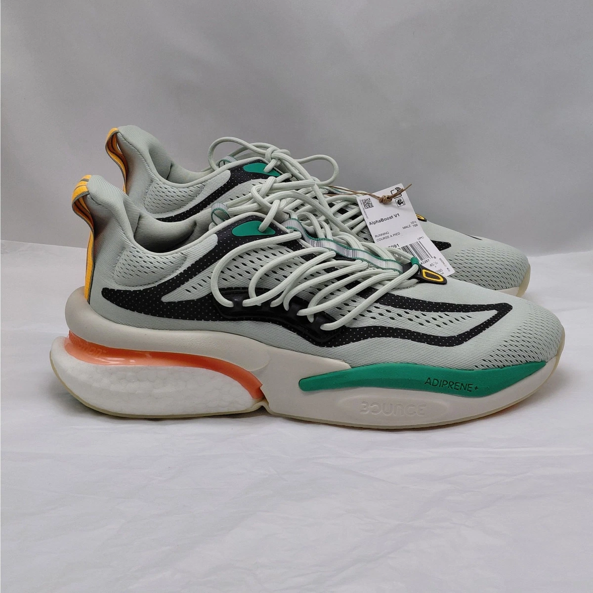 Adidas AlphaBoost V1 Linen Green Solar Gold for sale | eBay