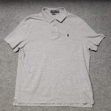 polo ralph lauren POLO SHIRT MENS XL classic fit heather gray