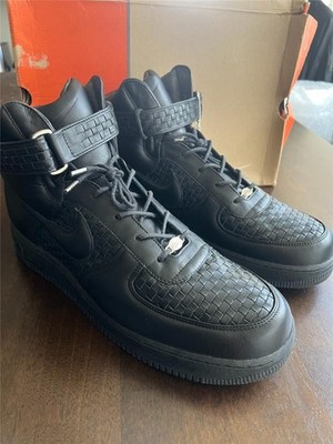 Nike 2004 MADE IN ITALY Air Force 1 High Lux Triple Black Size 13 NIB 311964-001