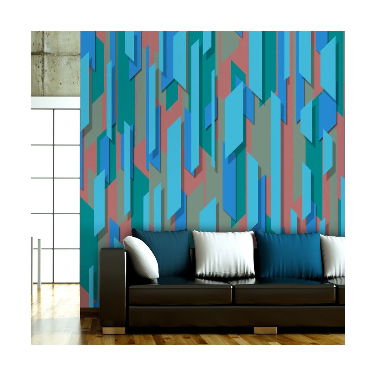 Papier peint Blue Lagoon II panoramique en rouleau de 1000x50cm