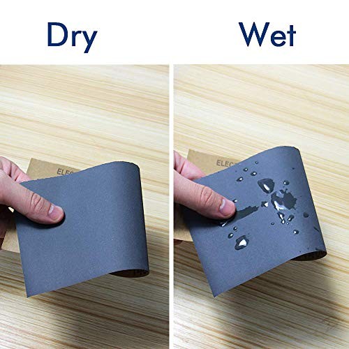 HSYMQ 24PCS Sand Paper Variety Pack Sandpaper 12 Grits Assorted for Wood Metal 