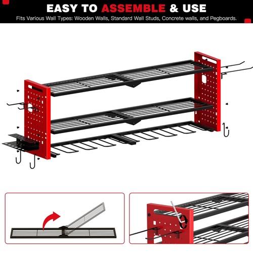 NattyDot Power Tool Organizer Wall Mount,Cordless Drill Hanger Storage Rack 8... - Picture 7 of 7