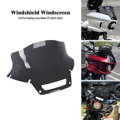 #ad 8.5quot; Motorcycle Windshield Windscreen For Harley Low Rider ST FXLRST 2022 2025 $73.99