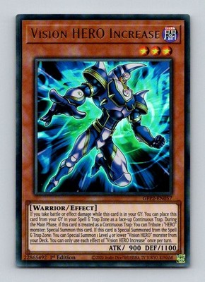 TCG Yu GI Oh Karte Vision HERO Increase GFP2-EN057 Englisch Ultra Rare
