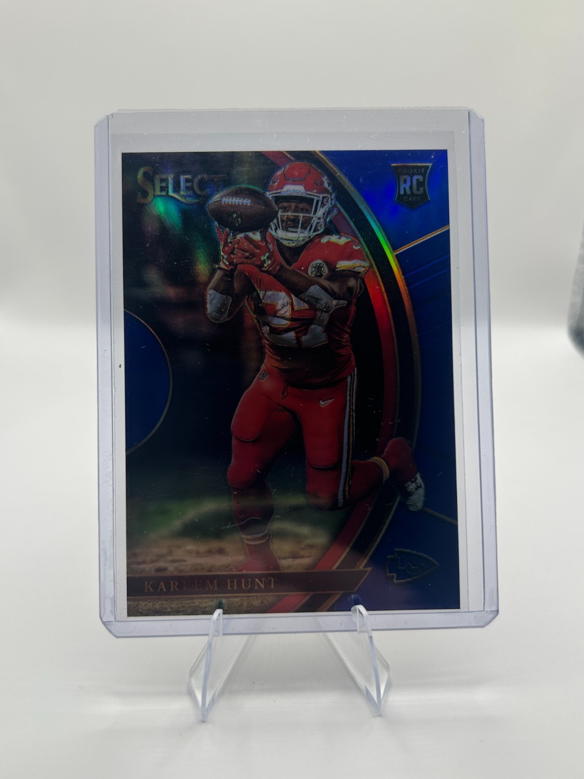 2017 Panini Select - Concourse Kareem Hunt #68 Blue Prizm /149 (RC)