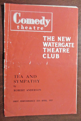 1957 TEE UND SYMPATHIE Programm ELIZABETH SELLARS Comedy Theater Panton Street