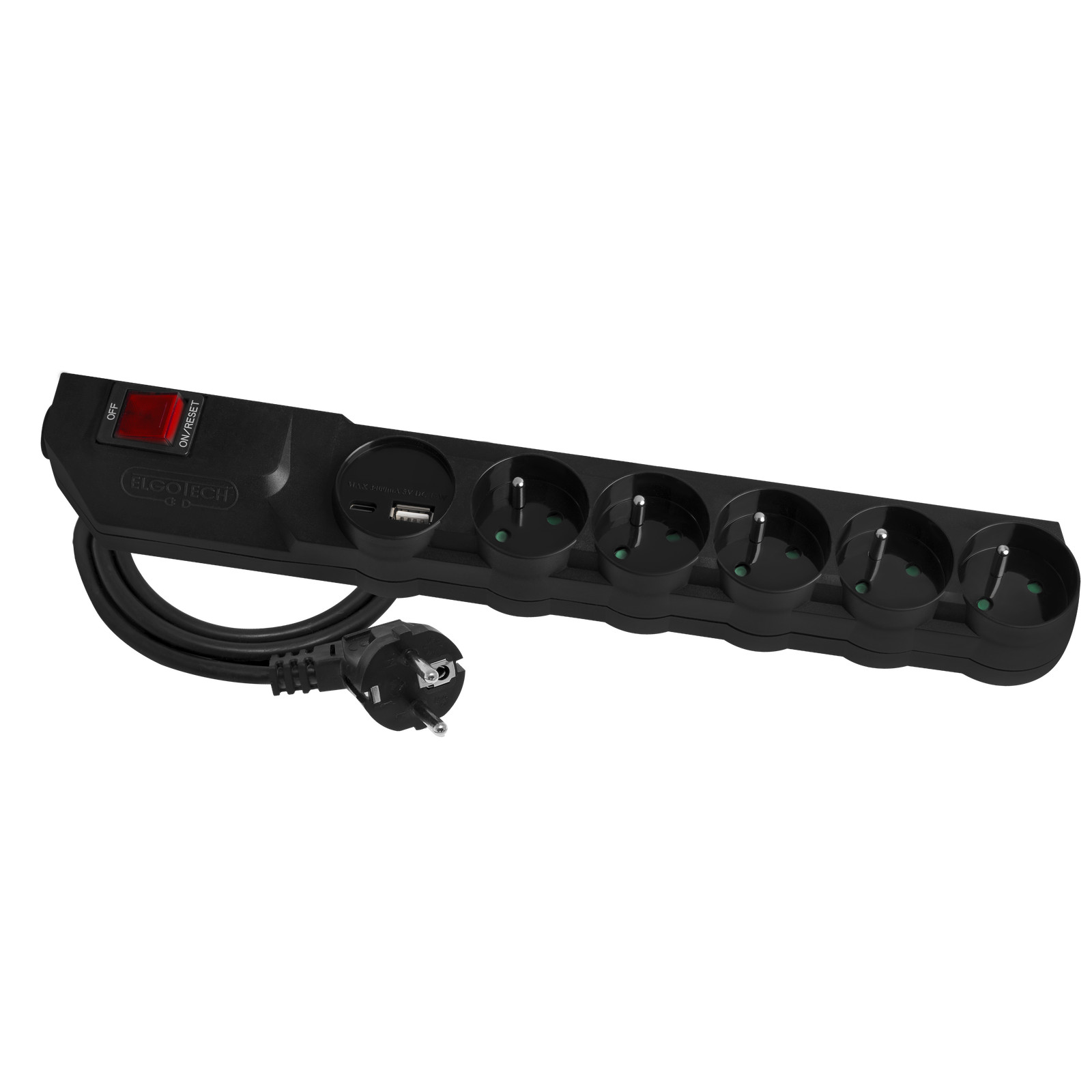 SURGE PROTECTOR EXTENSION 5X Z/U WITH RESET MPSFU-505-2