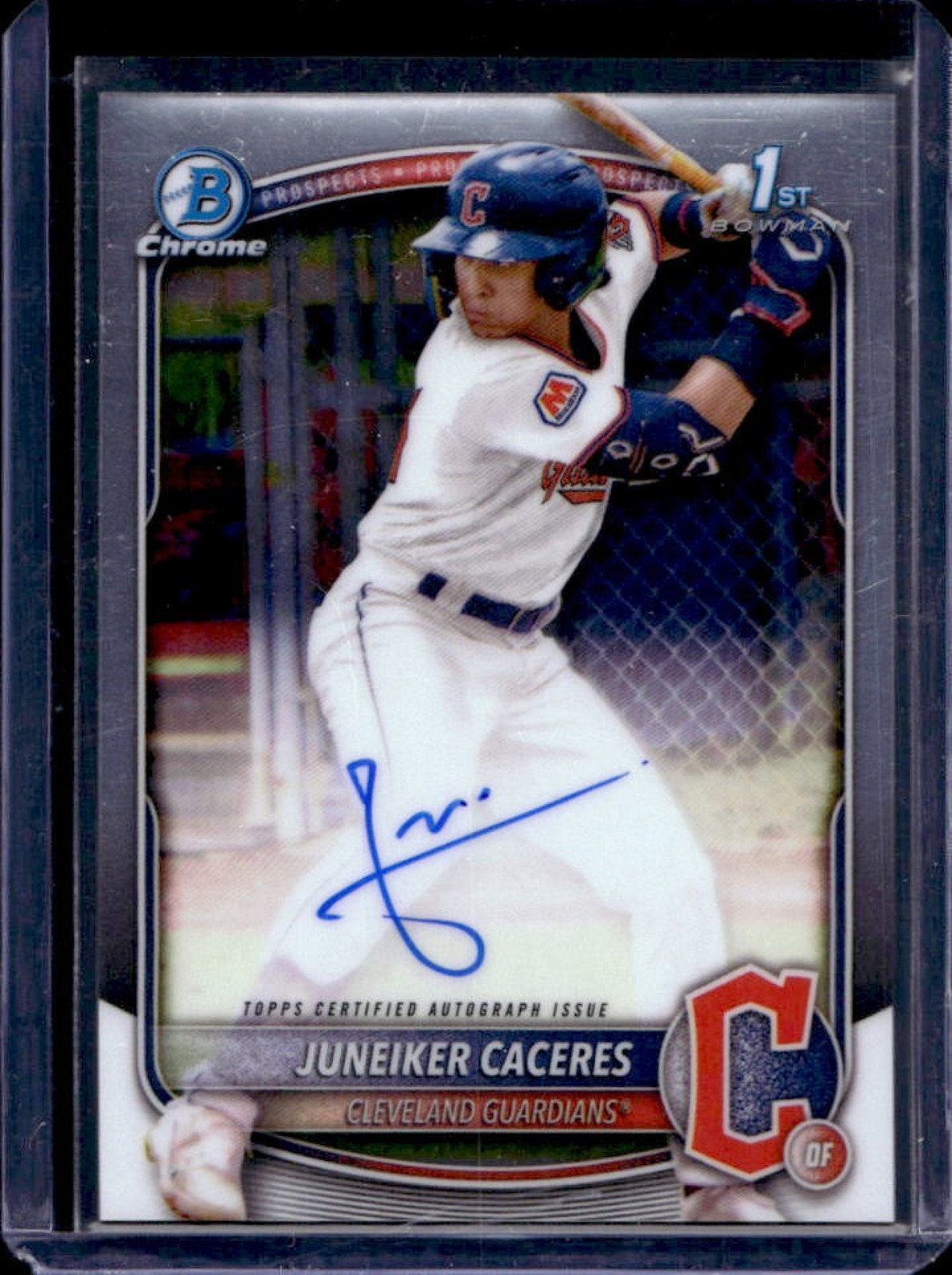 2025 Bowman Chrome Juneiker Caceres Auto 1st #CPA-JUC Guardians