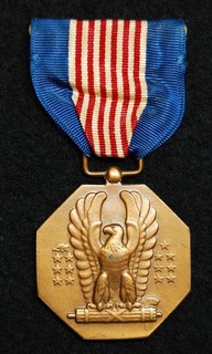Named WWII Manufactured Soldier's Medal on Original Ribbon & Slot Broach