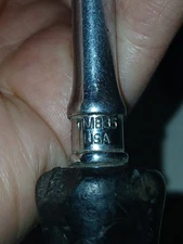 Snap-On Tools 1/4" Drive Flex Head Ratchet Black Hard Handle Socket Wrench TM835