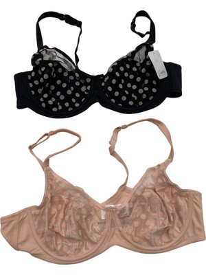 Pretty Secrets Polka Dot Non-Wired Bra Set UK 42E NWH001