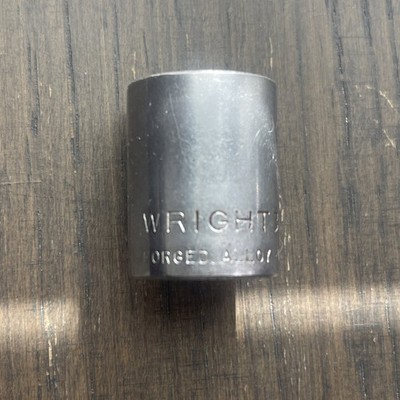 Wright Tools 3120 5/8'' 12 Point 3/8'' Drive Short Socket Made In USA W/ Pin Hole
