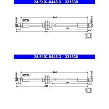 Flexible de frein Renault Zoe