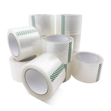 3" x 110 yd Packing Tape Clear Shipping Wide Tape Bulk 12/24 Rolls - 2 mil