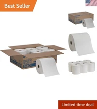 Sustainable 6 Roll Pack of 800 Ft Soft Paper Towels - Durable & Tear Resistant