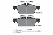 2522201 BRAKE PAD SET, DISC BRAKE FITS PEUGEOT 508 SW I 1.6 VTI
