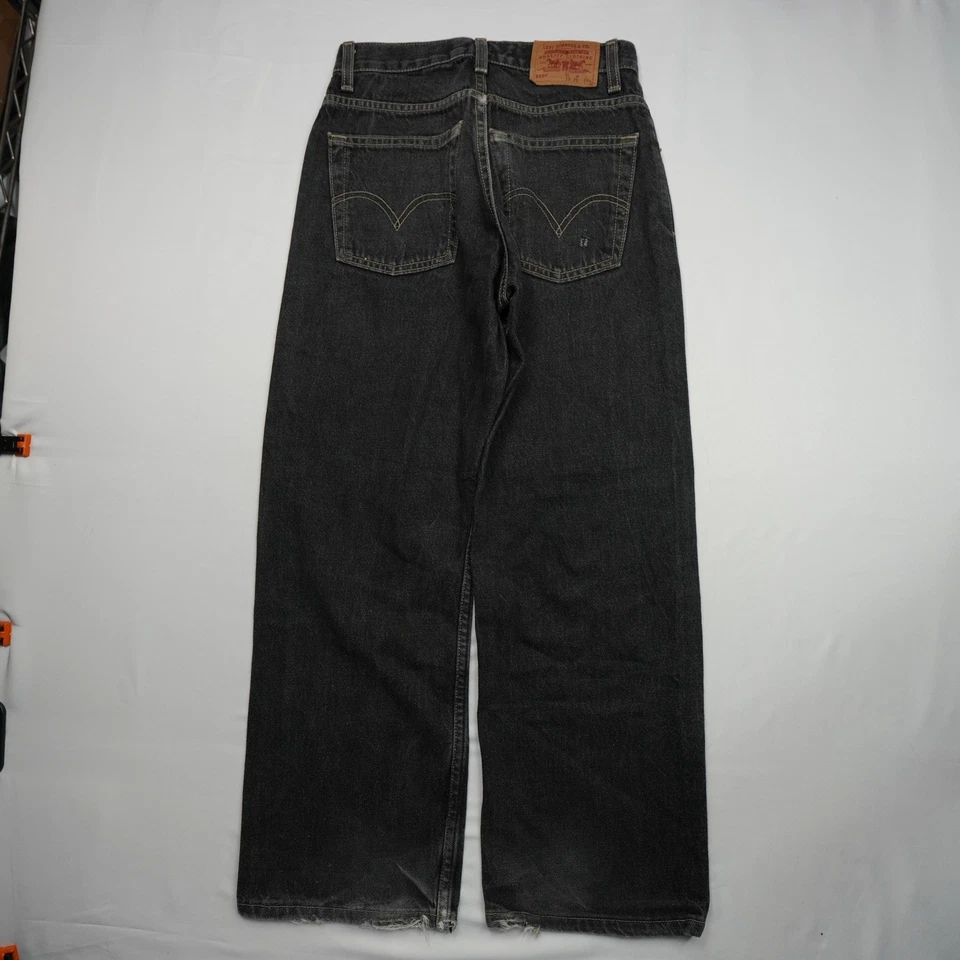 Levi's 569 Jeans Size 12 Regular Loose Straight 26x26.5 (Fit 25x26.5) Mild fray - Image 2 of 4