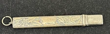 Sterling Silver Pencil Holder Art Noveau Vintage 3”