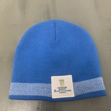 Monster Energy Beanie Hat Cap Blue Supercross Championship SX Feld Motor Sports