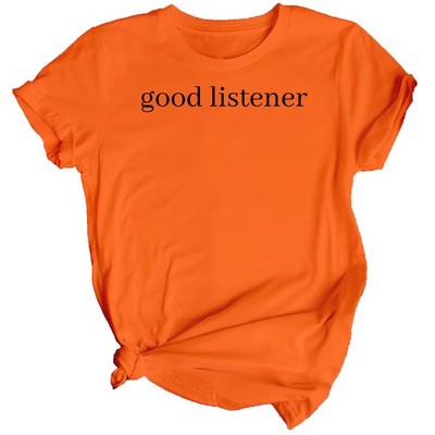Damen Good Listener Mental Health Awareness T-Shirt Oberteil Angst...