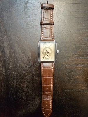 Emporio Armani AR4210 Brown Leather Meccanico Mens Watch