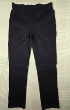 Quince Women Pull On Ponte Knit Pants Stretch Trouser Navy Blue M