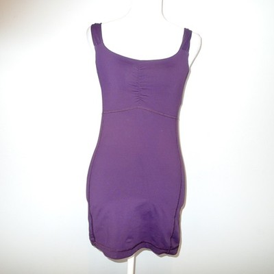 LULULEMON ARIA II Long Tank Top DEEP ZINFANDEL PLUM Run Bike Yoga w/ Bra Pads 6