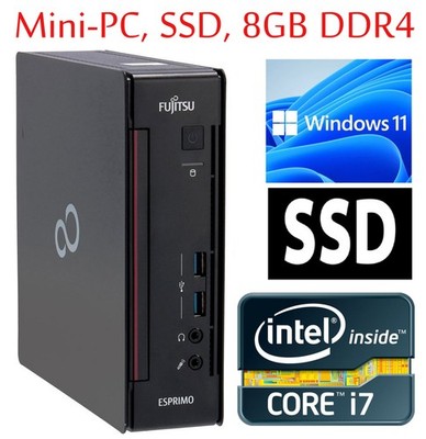 Fujitsu Esprimo Q956 Intel I7-6700T Cpu 8Gb Ddr4 128Gb M2 Ssd Usb3