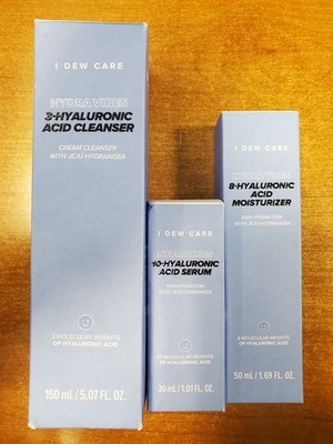 3 Pk: I Dew Care Hydra Vibes Hyaluronic Cleanser/Serum/Moisturizer (Exp 1/27) D5