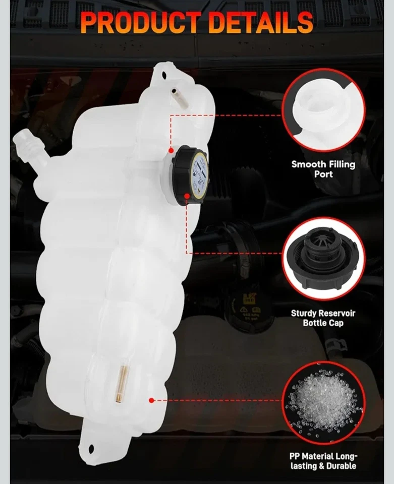 FL3Z-8A080-A Coolant Overflow Reservoir Tank for 2018-2021 Expedition, 2015 - Image 2 of 4