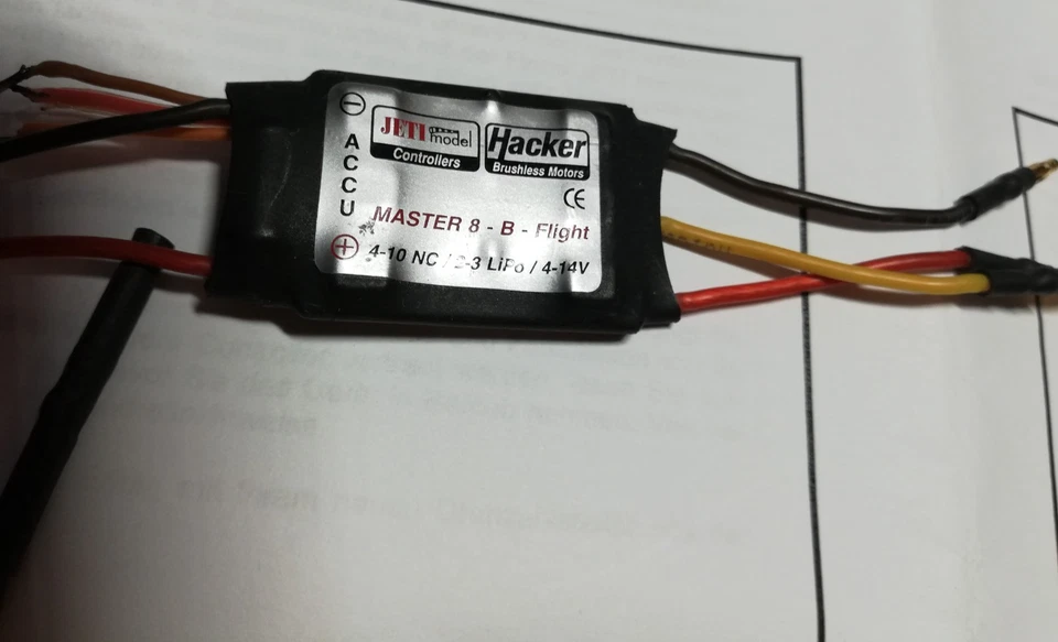 Neu Jeti HACMAS 18-B-Flight Hacker Master ESCS 4-14V 4-10NC 2-3 Lipo ACCU -202- - Bild 3 von 4