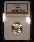 1940-S Washington Quarter - 25c NGC MS66 - Flashy Coin!