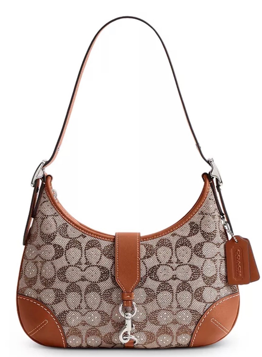COACH Hamptons Hobo Bag in Crystal Signature Jacquard NWT! | eBay