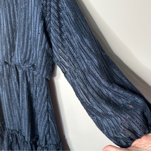 A Beautiful Soul blau Prärie Stil Kleid Rüschensaum Größe X 10/12 Neu mit Etikett Arula - Bild 13 von 15
