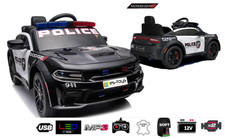 Kinderfahrzeug - Elektro Auto "Dodge Polizei" lizenziert - 12V Akku,2 Motoren