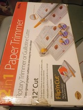 Royal 2-in-1 Paper Trimmer  Guillotine Cutter - Flip 'n Cut 12" Rotary ...