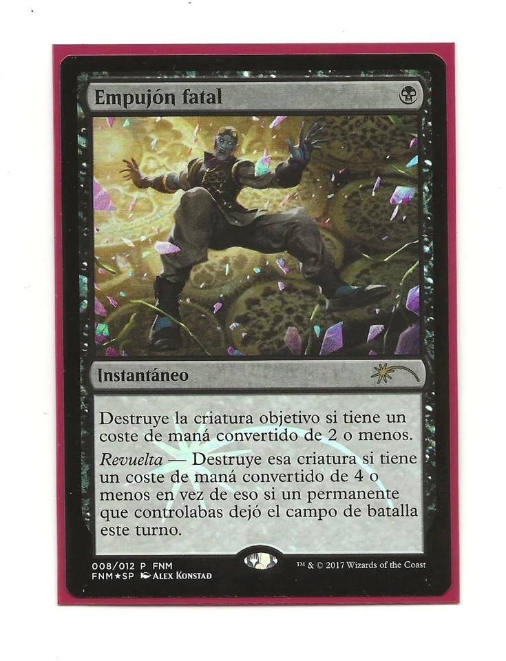 FATAL PUSH FOIL DCI Promo FNM Magic Español Empujon Fatal MTG - Imagen 1 de 1