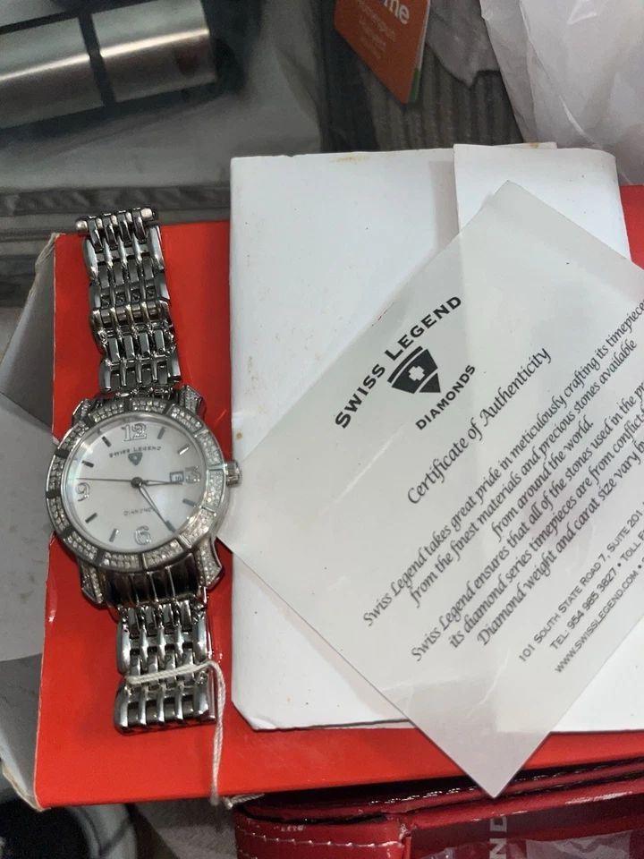 SWISS LEGEND DIAMONDS  Women’s Watch; Authenticity Certificate; New In Box - image 2 of 3