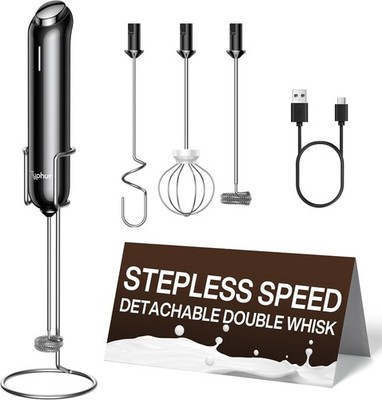Typhur InstaWhisk Milk Frother with Variable Speed & Rechargeable Coffee Frother