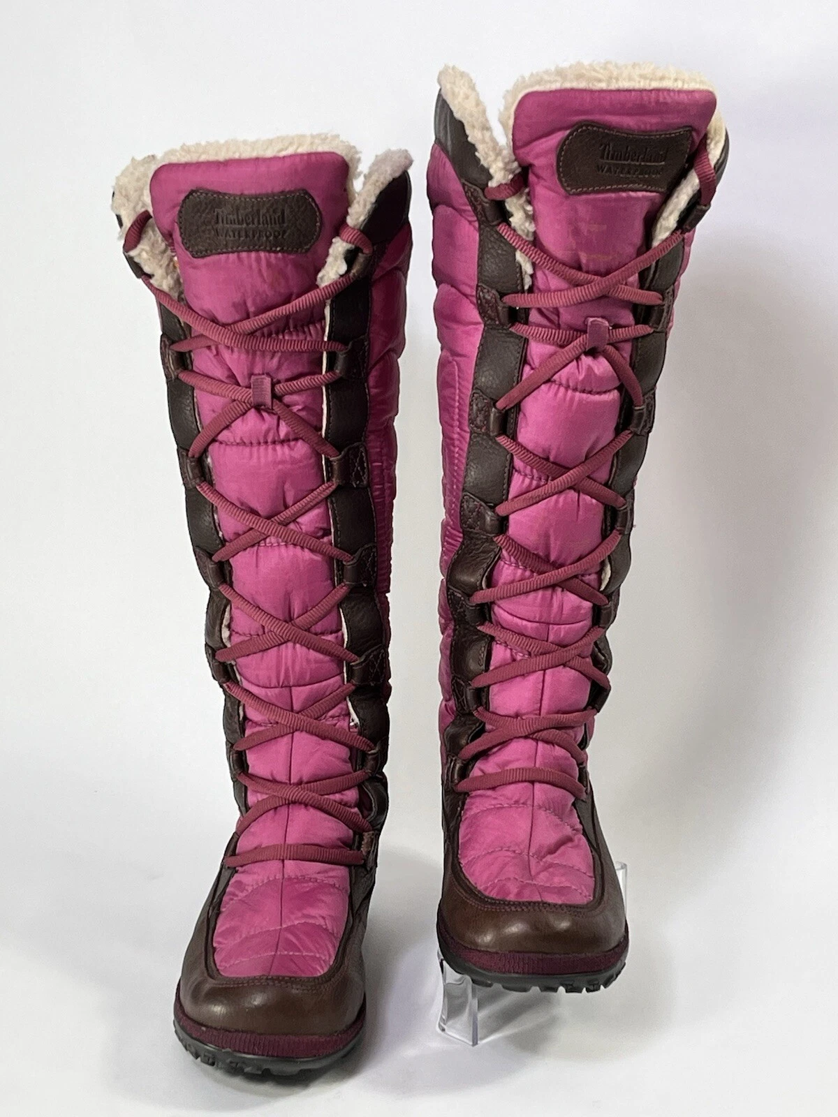 STIVALI STRINGATI ALTI TIMBERLAND CRYSTAL MOUNTAIN MARRONE VIOLA WMNS 7 M 17681 9392