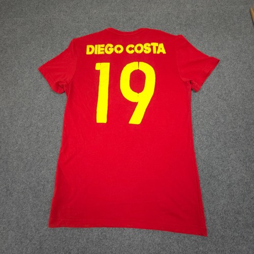 Adidas Shirt Mens XSMALL Red costa number tee Short Sleeve Crew Neck Size XS - 第 1/9 張圖片