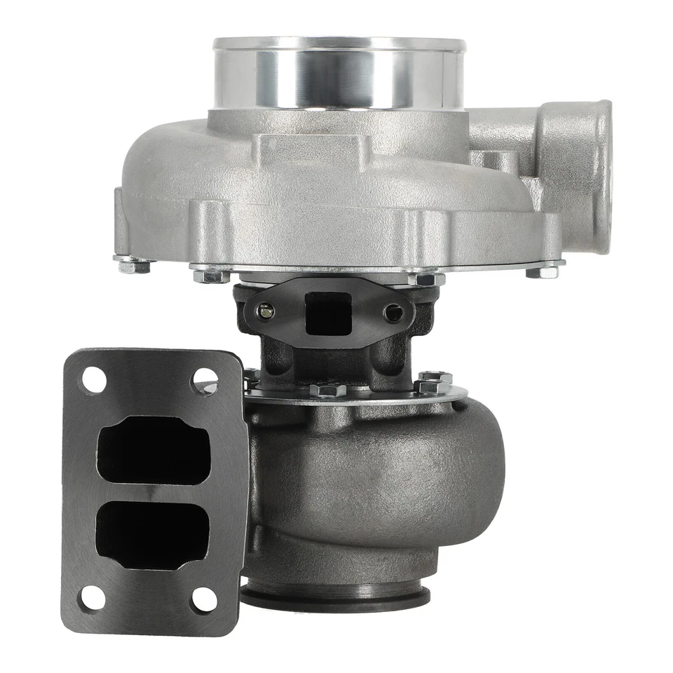 Turbocargador universal T70 .70 0.82A/R T3 banda V brida refrigerado por aceite 500+HP Foto 3 de 4