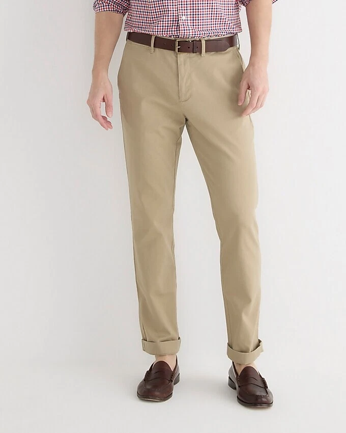 J. Crew Khaki 484 Slim fit stretch chino pants Men s 30 x 32 NEW
