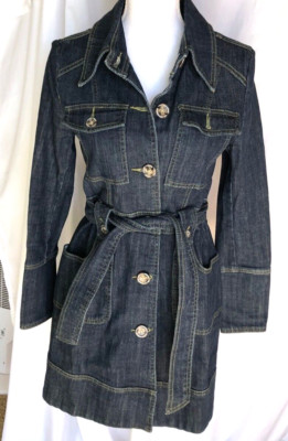 Laundry by Shelli Segal Denim Trench Coat, XS *Nw/oT*
