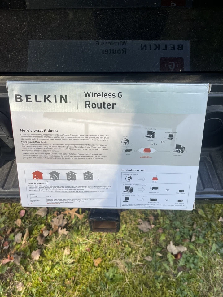 Belkin Wireless G Router ver 6002 Factory Sealed, P57612-D, New - Image 2 of 4